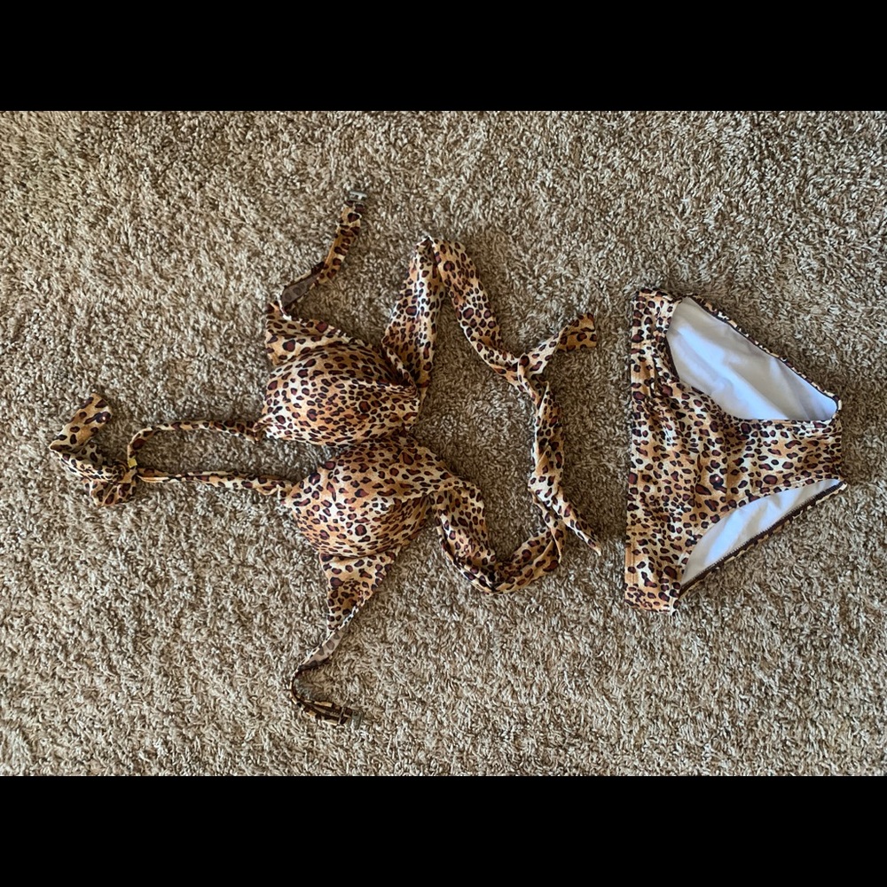 Leopard print swimsuit
